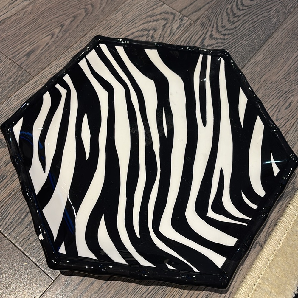 Roscher Zebra print dinner plate 1 piece